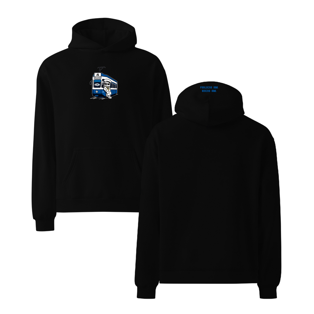 Tram Hoodie Schwarz