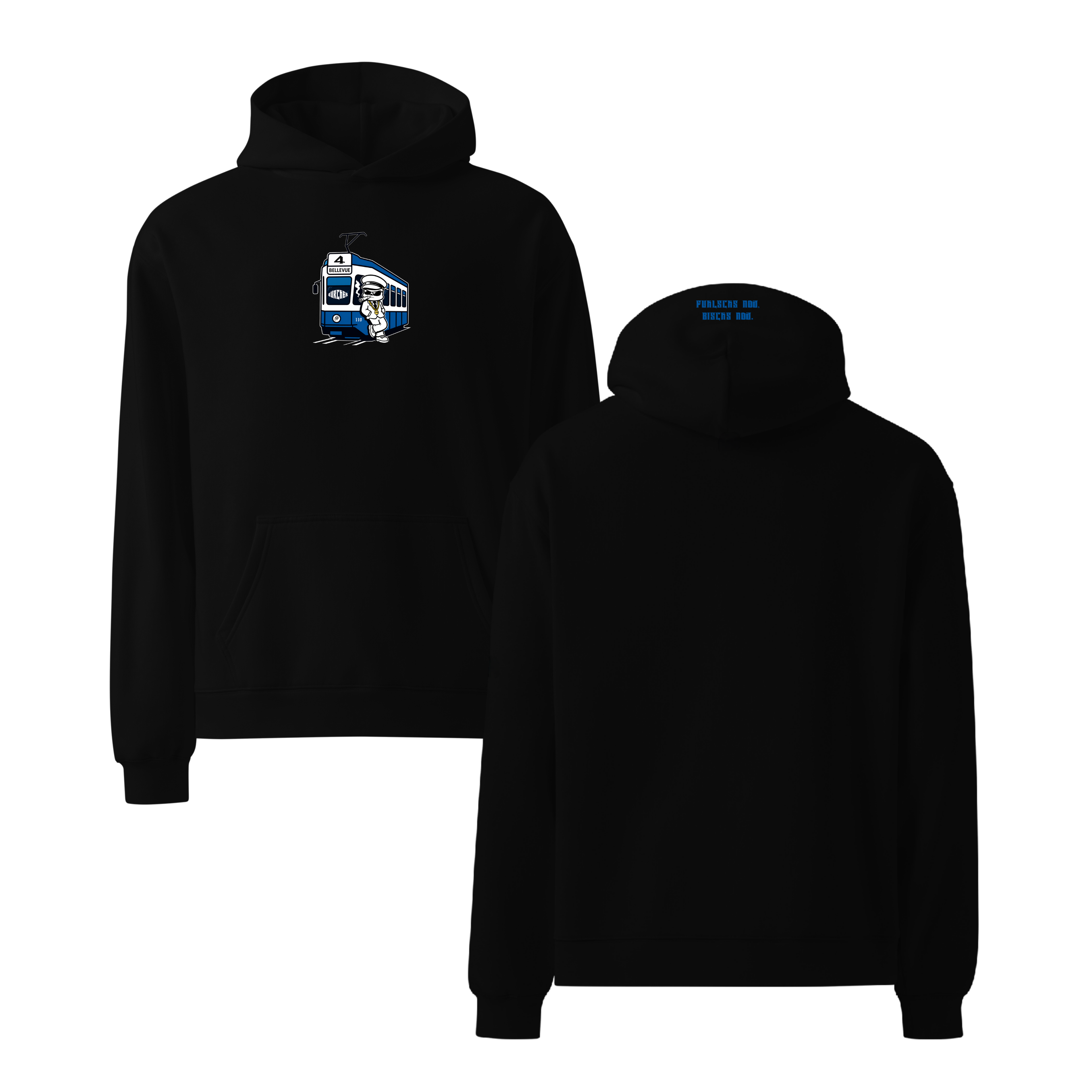 Tram Hoodie Schwarz