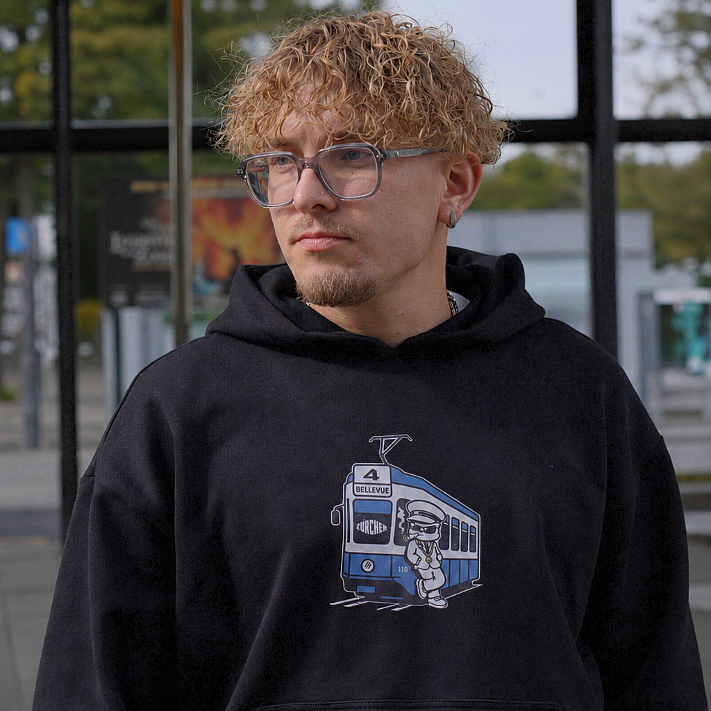 Tram Hoodie Schwarz